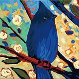 Karribi Paint by Numbers Kit for Adults and Children - Spring Birds Series (Bird X)