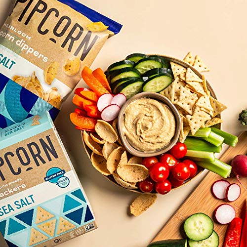 PipCorn Heirloom Mini Snack Crackers Sea Salt (3 Pack of 4.25oz Boxes