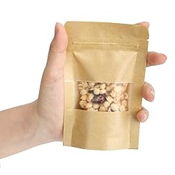 Blisstime Stand Up Pouch Bags, 50 Pack Kraft Paper