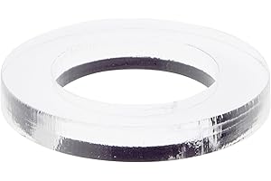 Plymor Clear Acrylic Egg, Marble, Ball or Sphere Thin Display Holder Stand, 0.375" H x 2.5" W (2 Pack)