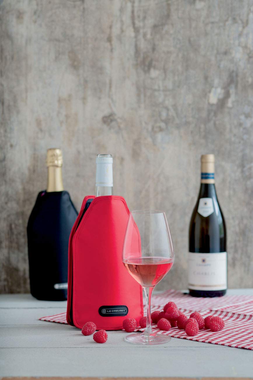 Le Creuset WA126L31 Wine Cooler Sleeve Black Black Kitchen & Dining