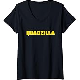 Womens Quadzilla V-Neck T-Shirt