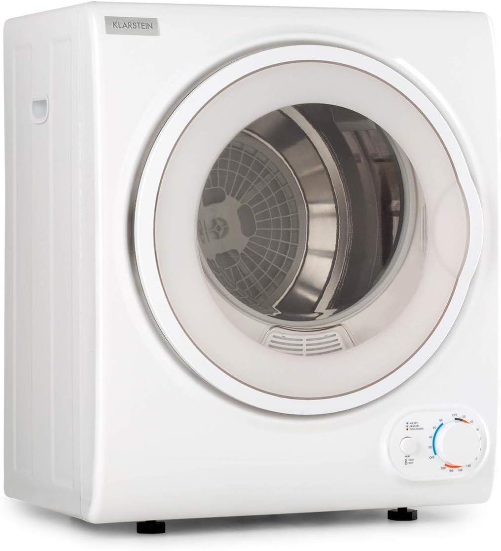 KLARSTEIN Jet Set 2500, Clothes Dryer, Exhaust Air Dryer, Front Loader, 850 W, Free-Standing/Substructure, EEC C, 2.5 kg