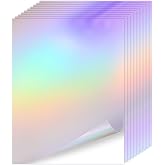 Koala Holographic Laminate Sheets A4 Holographic Sticker Paper, 20 Sheets | Self Adhesive Waterproof Holographic Transparent Film, 8.3X11.7 Inch