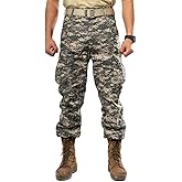 ZLSLZ Men's Military Tactical Casual Camouflage Multi-Pocket BDU Cargo Pants Trousers