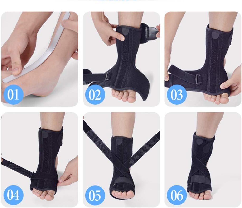 Amazon Co Jp フットドロップ装具脊髄損傷装具足首ブレースサポート快適クッション調整可能なラップストローク 片麻痺 腓骨神経損傷 リハビリテーション機器 ホーム キッチン