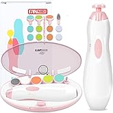 Baby Nail Trimmer Electric, FANSIDI Baby Nail File Infant Nail Clippers with 10 Grinding Pads 8 Sandpapers for Newborn Infant