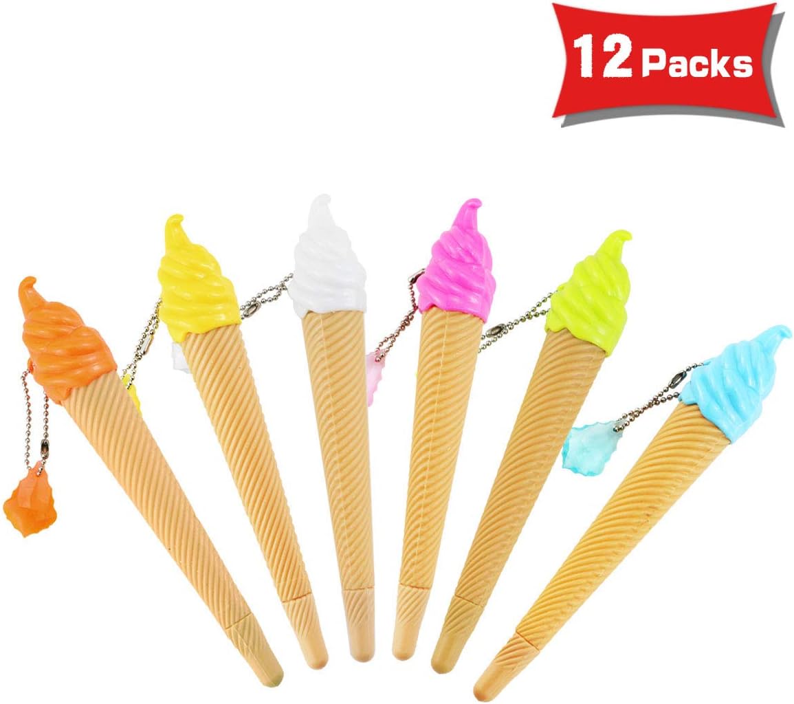 Faxco 12 Pcs Ice Cream Pen, Ice Cream Cone Writing Pen