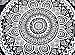 Meeting Story Mandala Bohemian Design 3Pcs Duvet Cover Set (Full, Black)