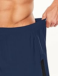 TSLA Men's 2 in 1 Active Running Shorts, Quick Dry