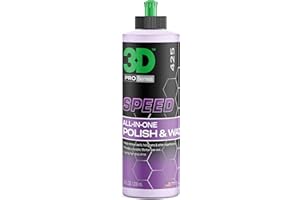 3D Speed All-In-One Polish & Wax – Scratch & Swirl Remover, Clear Coat Safe Paint Sealant – High Gloss Finish, Easy Applicati