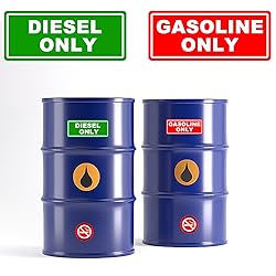 10pc Diesel Only and Gasoline Only Stickers for