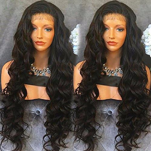 8A Grade Brazilian Virgin Human Hair Glueless Lace Front Wig Body Wave Human Hair Full Lace Wig with Baby Hair 130% Density(26inch lace front wig)