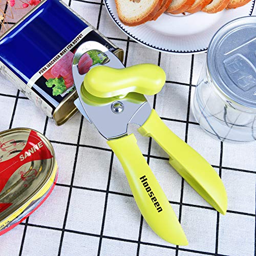 HooSeen Manual Can Opener Stainless Steel and Durable Sharp Edge Metal Blades Heavy Duty Can Opener With Ergonomically Designed Handle - Thumbnail 6