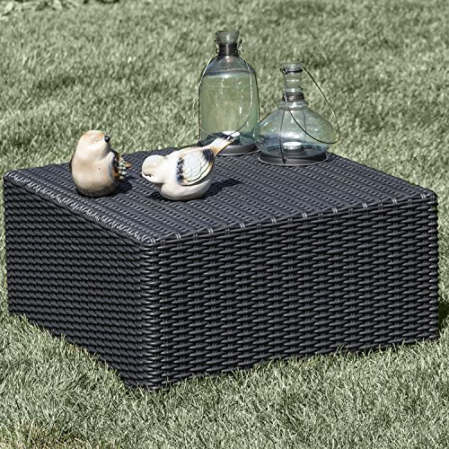 Keter California AllWeather Outdoor Patio Coffee Table in a Resin