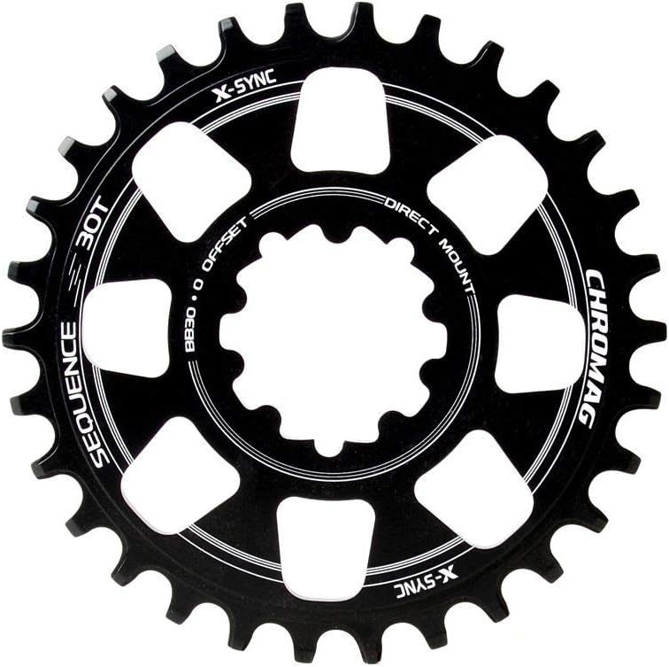 Chromag Sequence BB30 Direct Mount Chainring Black 30T