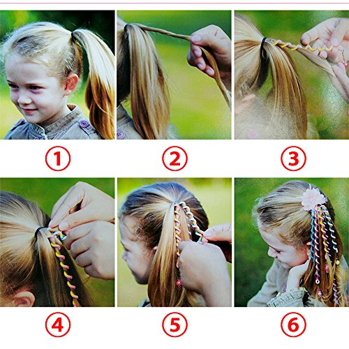 Elesa Miracle 12pc Teens Girl Kids Hair Braid Twister Clips
