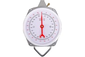 Industrial Hanging Spring Dial Scale - 440lbs Capacity for Fishing and Kitchen Use