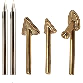 5PCS Copper Plastic Welding Tips for Soldering Iron, Triangle Tips Repair Kit