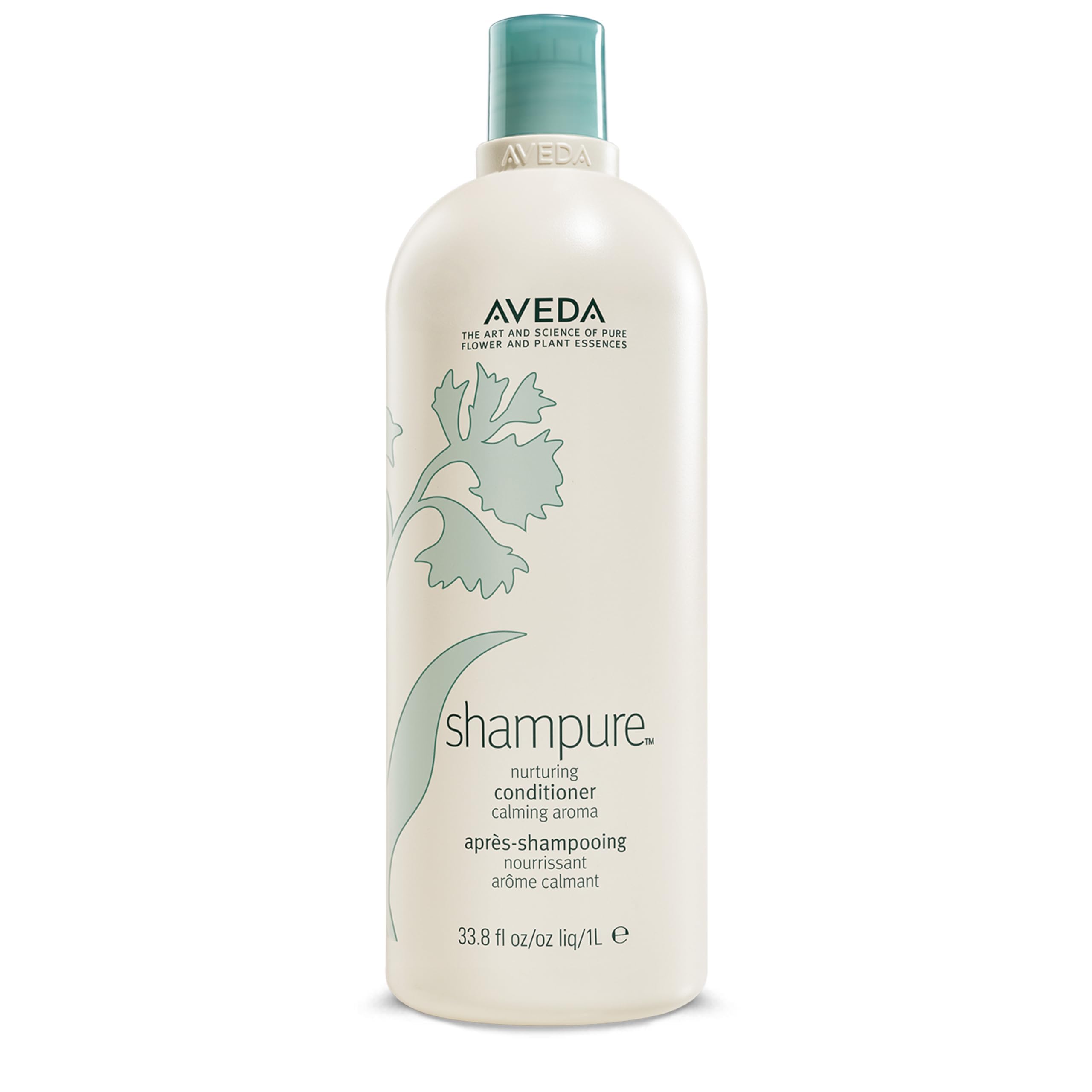 Aveda Shampure Nurturing Conditioner for Fine to Medium Hair | Lightweight Hair Conditioner | 98% Naturally Derived* | Calming Aroma of Lavender & Ylang Ylang, 1000ml