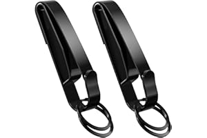 SFYHORK Duty Belt Key Holder, 2PCS Superior Key Ring Holder, Upgraded Quick Release Belt Key Clip with Keyrings for Police, Law Enforcement and Workers