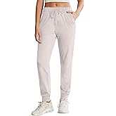 PINSPARK Women's Joggers Pants with Pockets, Stretch Athletic Track Pants Lightweight Running Workout Sweatpants