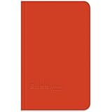 Elan Publishing E64-8x4 Field Surveying Book - 4 ⅝" X 7 ¼" Orange Waterproof Ledger Notebook