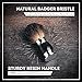 Shaving Brush Set - Professional Shaving Brush with 100% Pure Badger Bristles -Black Resin Handle - Solid Chrome Shaving Brush Stand for Wet Shave