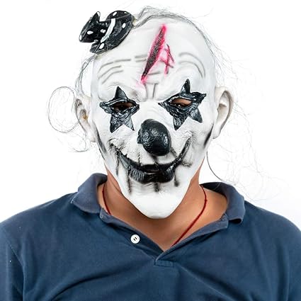 Amazon Com Ahcai Halloween Wickedly Grinning Horror Clown Mask