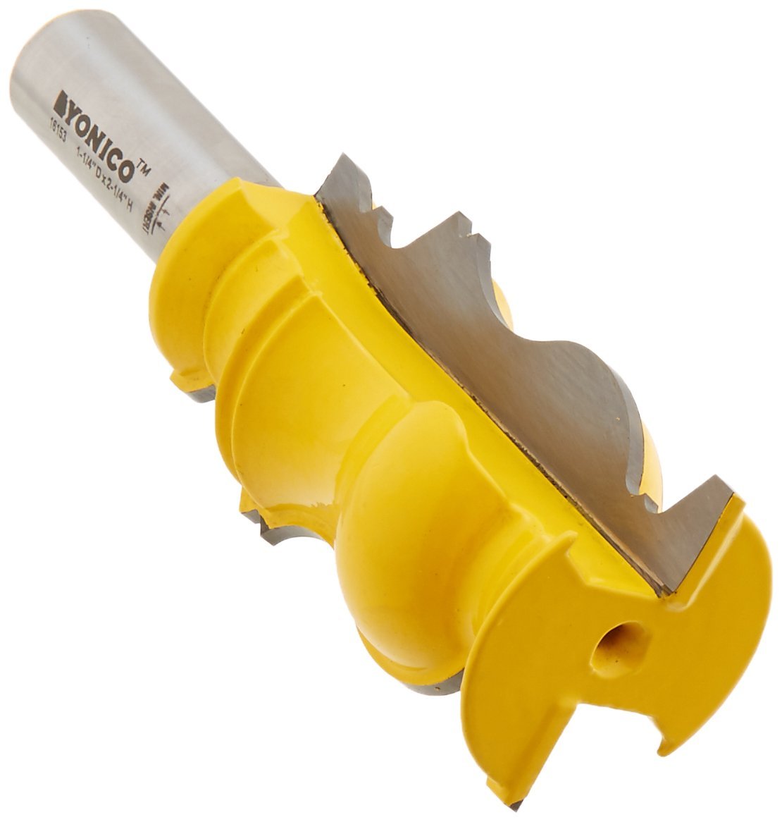 Yonico 16153 - Crown Molding Router Bit, Cutting Height: 2-1/4", Cutting Depth: 1/4" - 1/2" Shank