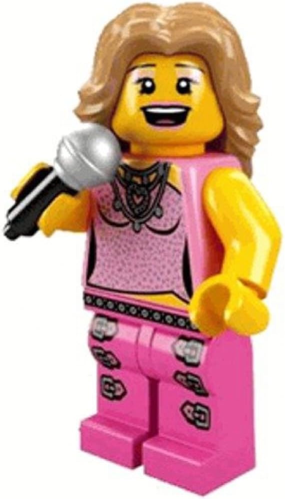 LEGO Minifigure Collection Series 2 LOOSE Mini Figure Pop Starlet, Medium