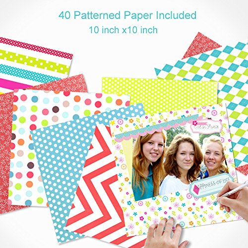 10"x10" Post Bound Scrapbook Album with 40 Scrapbook Paper Pricepulse