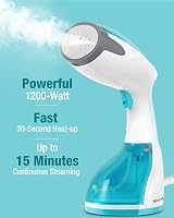 BEAUTURAL Clothes Steamer 1200W Portable Handheld with 260ml Tank Azul view 3
