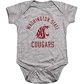 Washington State University Official One Color Logo Unisex Infant Snap Suit for Baby