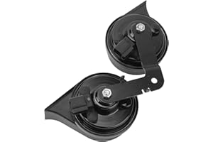 Car Snail Horn, Dual Tone Snail Horn with Bracket High Low Tone 1109660 00 B Replacement for 2017‑2022