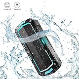 BlitzWolf Portable Wireless Speakers Waterproof 10W 2000mAh IPX5 Water-resistant Hands Free Wireless 8+ hours MP3 Music Player for Home Shower and Outdoor Activity Blue