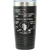 Trophy Kits Tombstone Doc Holliday theme 20oz Laser Engraved Tumbler I'm your Huckleberry