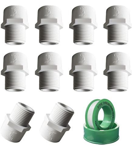 Spears 446 Series PVC Pipe Fitting, Adapter, Schedule 40, 3/8