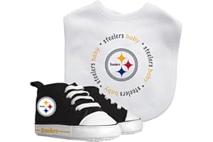 Baby Fanatic 2 Piece Bib and Shoes - NFL Pittsburgh Steelers - Unisex Infant Apparel