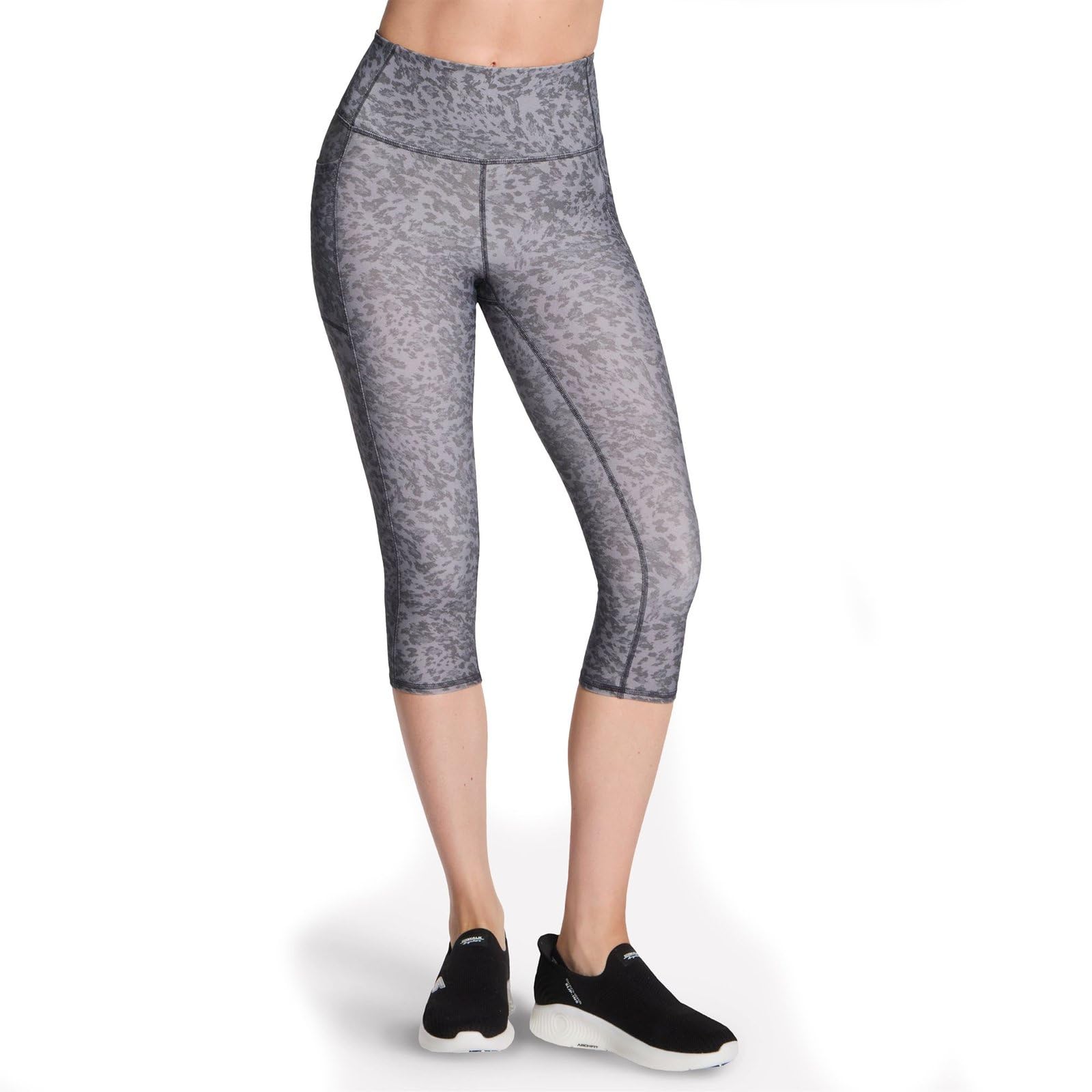 Skechers Go Walk High Waisted Capri Legging, Asphalt Cheetah, XX-Large Image