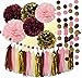 Women Birthday Party Decorations Burgundy Pink Gold/Fall in Love Bridal Shower Decorations/ Qian's Party Graduation Party Supplies/Autumn Wedding/Burgundy Party Decorations Fall