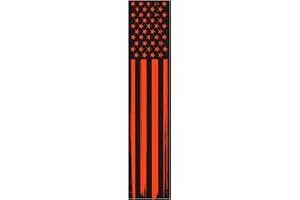 1 SHOT WRAPS Standard Diameter Arrow Cresting Wraps for Carbon Shafts-Pack of 15-Neon American Flags 5,7 Inch