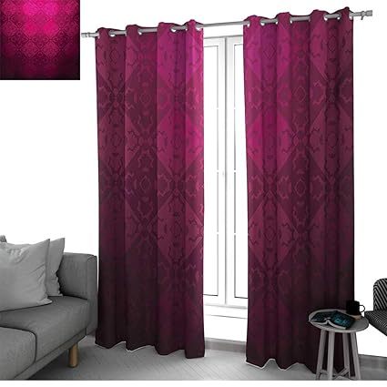 Amazon Com Magenta Blackout Curtains Panels For Bedroom