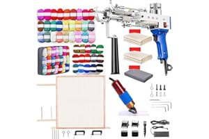 BESGEER 2024 Rug Tufting Gun Starter Kit with Frame with Carpet Trimmer - Rug Tufting Gun with Carpet Trimmer Kit with Tuftin