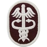 Medical Command (MEDCOM) Health Services Color Patch with Hook Fastener (Military Issued)-Veteran Owned Business