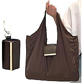 sacxi Keychain Tote Bag | Reusable Grocery Bags for Shopping | Foldable & Expandable | Handbag with Key Ring for Travel Daily