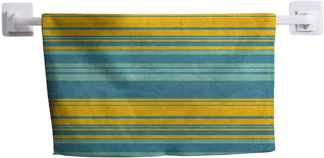 DayDayFun Bath Towel Yellow and Blue Wash Cloths for
