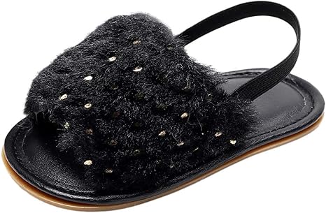 infant fluffy sliders