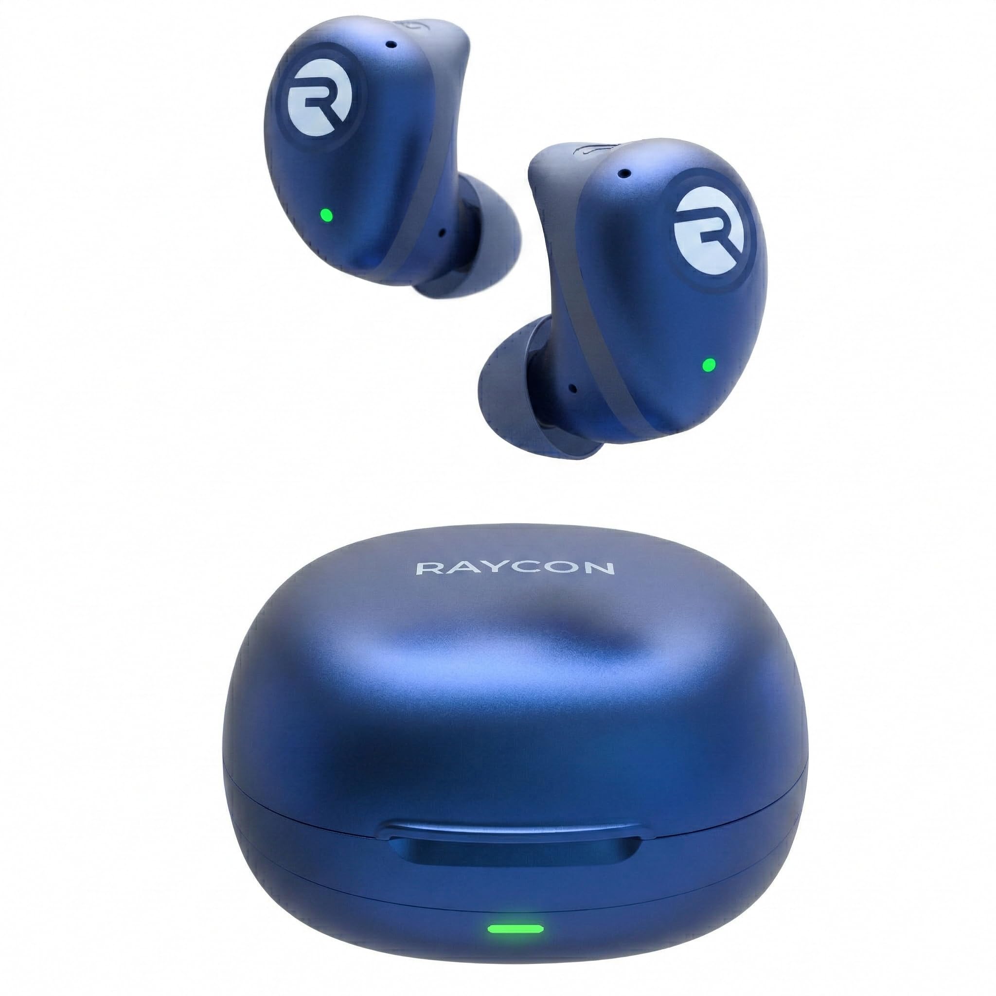 Photo 1 of Raycon Fitness Bluetooth Wireless Earbuds + Microphone with Active Noise Canceling, Sweat & Water-Resistant Earphones, Running Headphones, Ear Buds Wireless Bluetooth 56 Hours Playtime (Blue)
