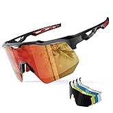 HAAYOT Polarized Sports Sunglasses for Men Women Youth Baseball Cycling Running Softball Biking Glasses 5 Lenses